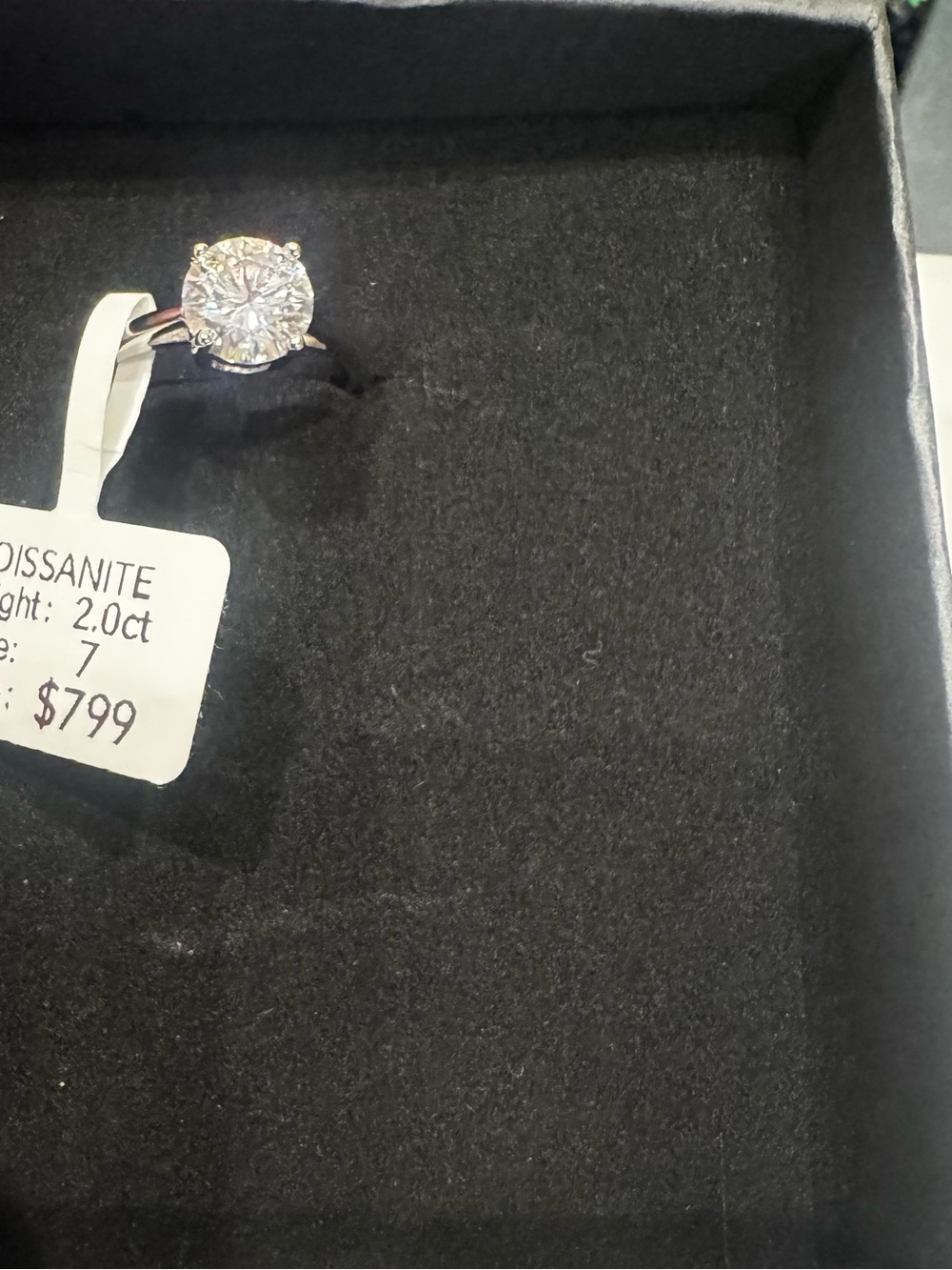 Classic Moissanite Solitaire Ring